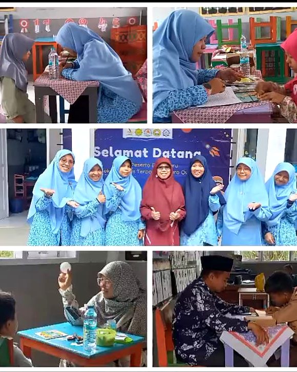 Kolase kegiatan anak bersama para pendamping